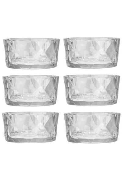 Raki Set of 6 Clear polycarbonate bowls 160ml, D8.7xh4cm
