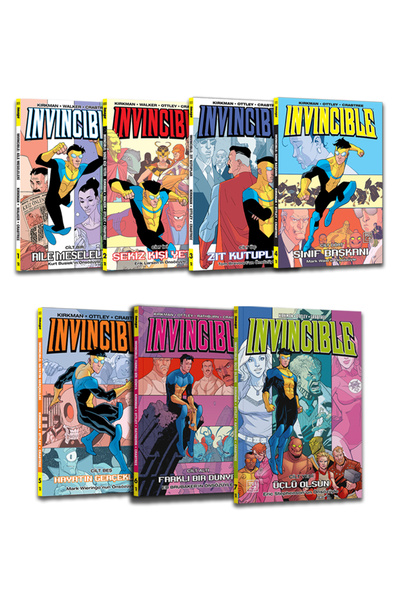 Athica Invincible Çizgi Roman 7 Kitap Set - 1-2-3-4-5-6-7