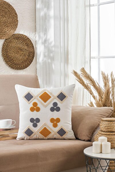 Redclick غطاء وسادة منقوش من يونكا مقاس 42x42 سم غطاء وسادة فاخر