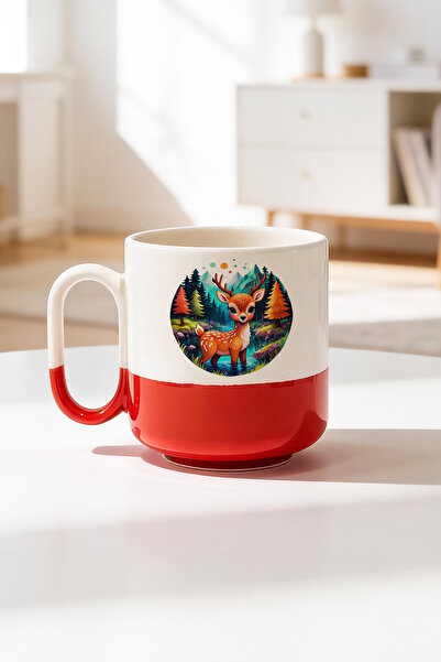 BB TRADE Animal Design Ceramic Printed Pro Mug 330ml