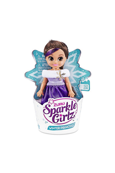 Sparkle Girlz Păpușă mini rochie de bal, violet, 12 cm