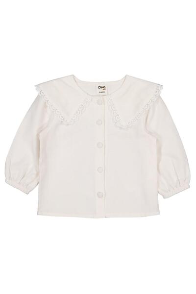 Civil Baby Velvet 6-18 Months Shirt - Ecru
