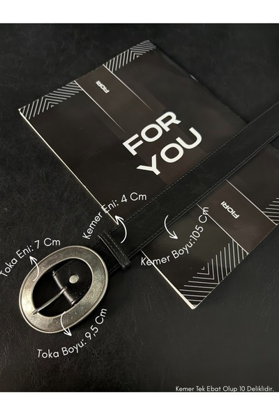 Fiori Women's Faux Leather Oval Buckle Belt, Jacket Belt, Shirt Belt, Dress Belt