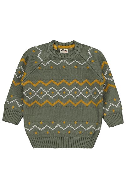 Civil Baby Nord Ethnic Knitted Sweater 6-18 Months - Khaki 12-18 Months
