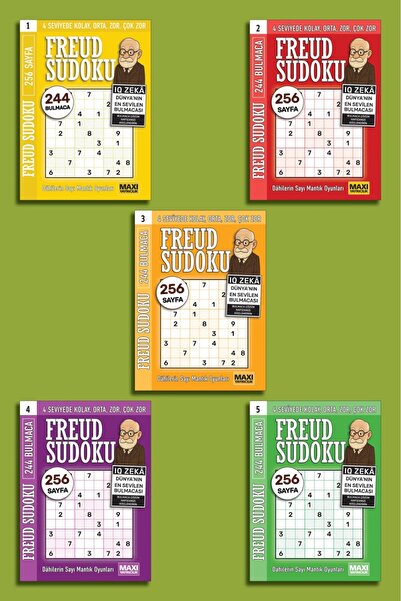 MAXİ Freud Sudoku 5'li Set-1280 Sayfa