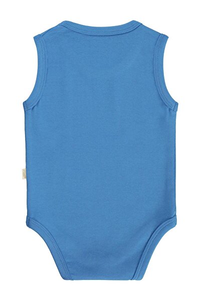 Civil Baby Solid Color 3-36 Months Snap-On Badi - Blue 9-12 Months