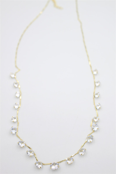 Mestore قلادة متدلية من الحجر - ذهبي