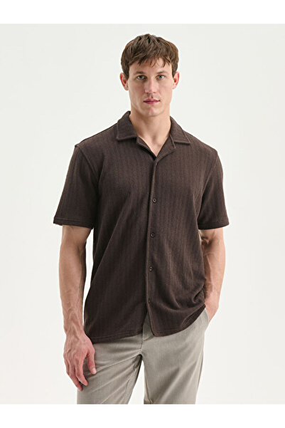 LC Waikiki Regular Fit Resort Collar Short Sleeve Men's Shirt