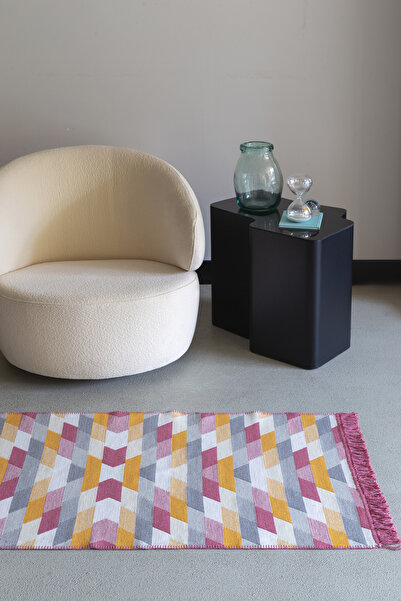 SESLİ TEKSTİL Kilim 80x150 - Çok Renkli