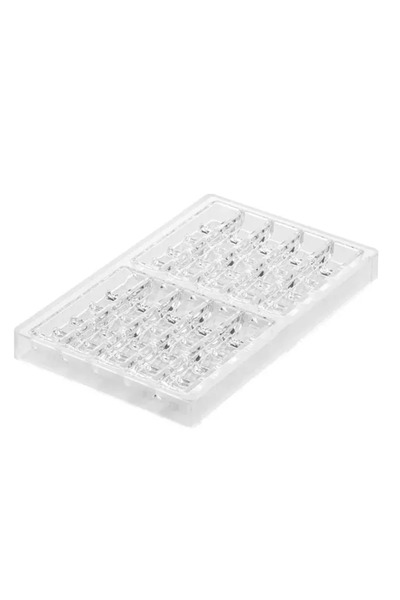 silikomart Kit Forma Tritan si Silicon pentru Batoane de Ciocolata, Sinfonia-...