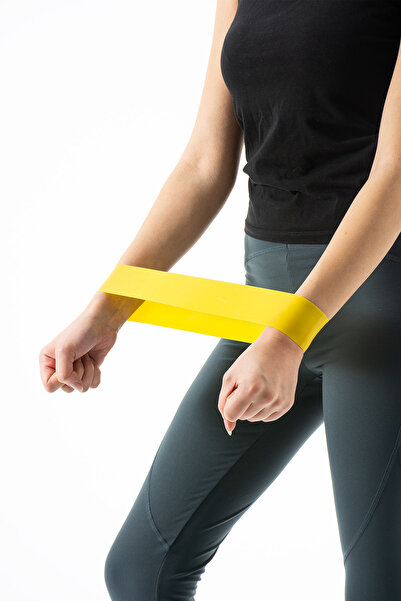 Myortica Sarı Direnç Bandı – Pilates, Aerobik, Squat & Egzersiz İçin Elastik ...