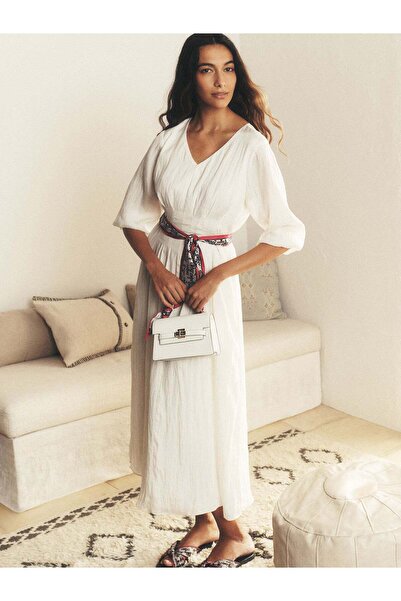 Dkny قميص بأكمام طويلة وكسرات أمامية