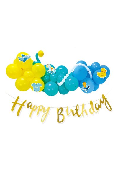 MP Mirific Party Set of 40 birthday garland balloons, Boy, multicolor