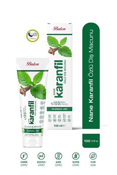 Balen Doğal Nane & Karanfil Özlü Diş Macunu * 100 ML