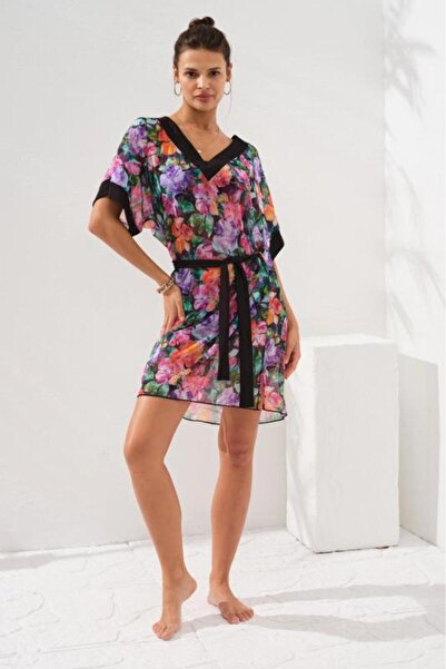 Pierre Cardin V Tunic Pareo Violet 231806-d