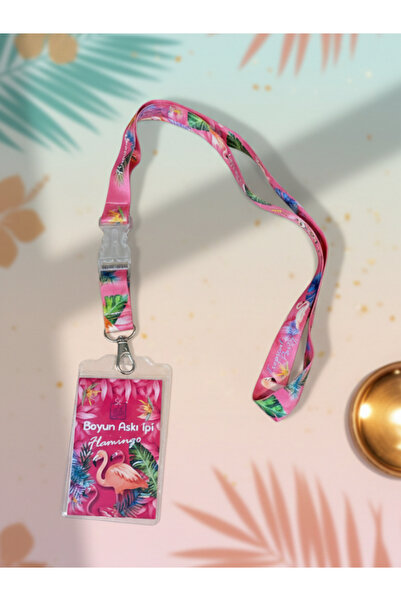 GiFi Flamingo Themed Neck Strap Lanyard
