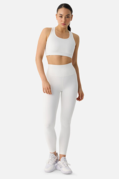 Superstacy Colanți sport Liora din material moale 7/8 Ecru