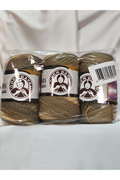 Ören Bayan FAVORİ BATİK Ebruli El Örgü İpi (3 Adet) - Renk: 925