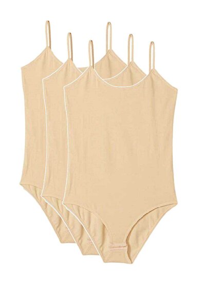 Mestore Women's Snap-On Bodysuit Skin with 3 String Straps