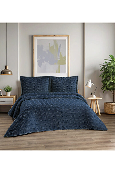 d'niss home touch of nature in your home Κουβερλί διπλό ζιγκ-ζαγκ 3 τεμαχίων