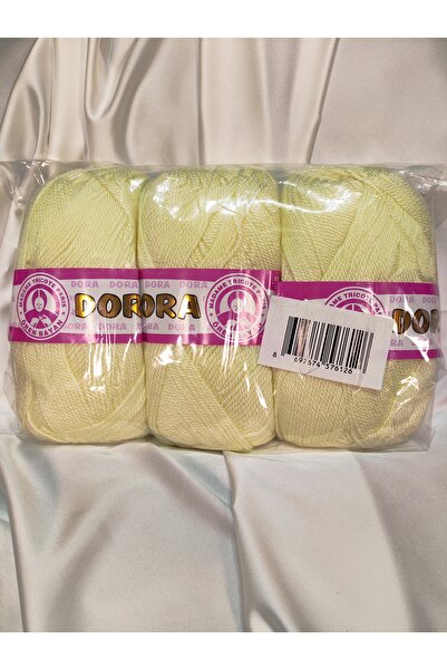 Ören Bayan DORA Açık Sarı El Örgü İpi (3 Adet) - Renk: 005
