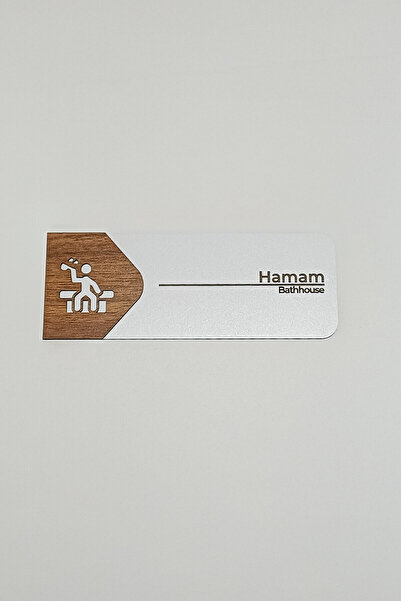 Kuzeylina Hamam Door Sign |   Mdf Orientation Board |   19X7 cm