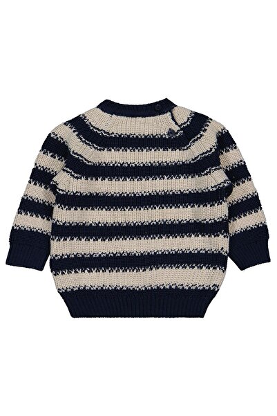 Civil Baby Elvi Çizgili 6-18 Ay Kazak - Lacivert 12-18 Ay