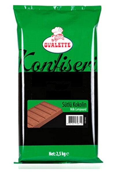 ovalette Sütlü Konfiseri Kuvertür 2.5kg