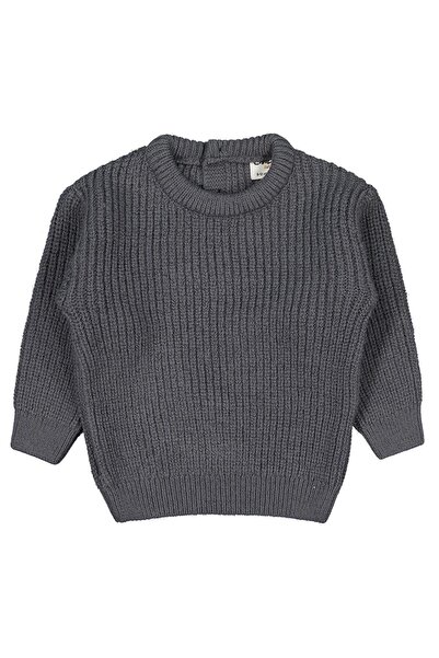 Civil Baby سترة تريكو أساسية للأطفال من 6-18 شهرًا - رمادي من 9-12 شهرًا