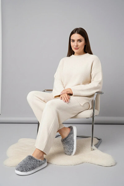 Walkenzo 5075 Women's Plush Winter Home Carpet Guest Slippers