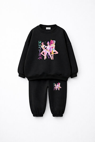 fasardi Kpop Demon Hunters Huntrix Rumi Mira Zoey Printed Oversize Unlined Gi...