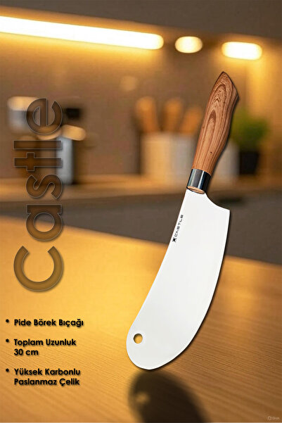 Castle Mutfak Börek Pide Pizza Şef Bıçak Et Ekmek Sebze Salata Şef Bıçağı LZG-18