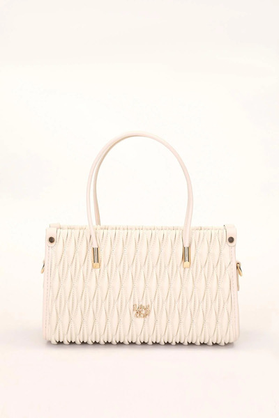 Levidor 930515 Women's Embossed Diamond Pattern Hand & Shoulder Bag