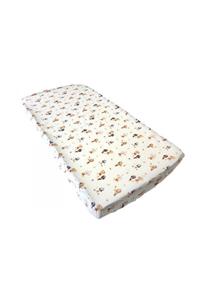 Nichiduta Peter Rabbit children's bed sheet 120x60 cm made of cotton with ela...