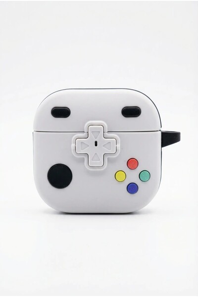 G-NEXT (AirPods 4 Compatible) Silicone Earphone Case with Game Console Design