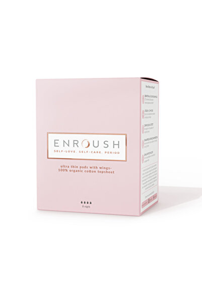 Enroush Absorbante de noapte din bumbac – 8 bucăți