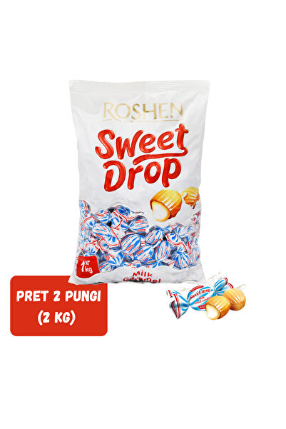 Roshen SET 2 BUCĂȚI - Bomboane lapte si caramel dulci asortate - 1kg