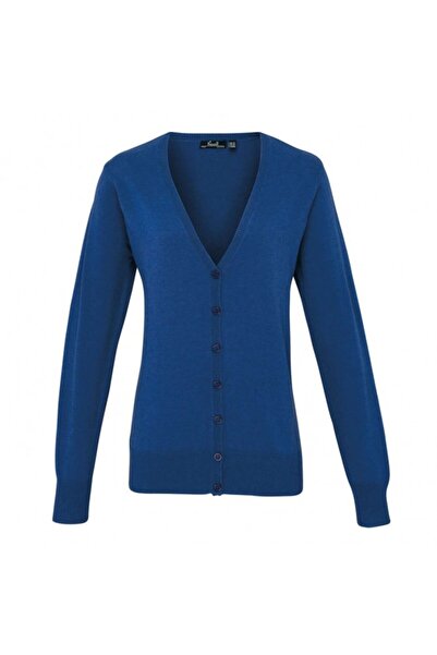 Premier Cardigan tricotat pentru femei, cu închidere cu nasturi, stil casual - PR697 Albastru inchis