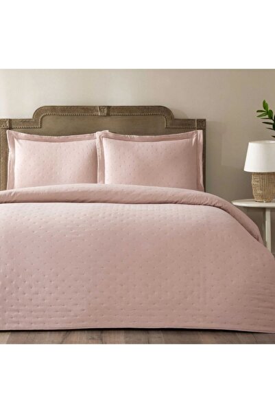 Taç Double bedspread 250x260cm +2 pillowcases, TAC, Powder pink