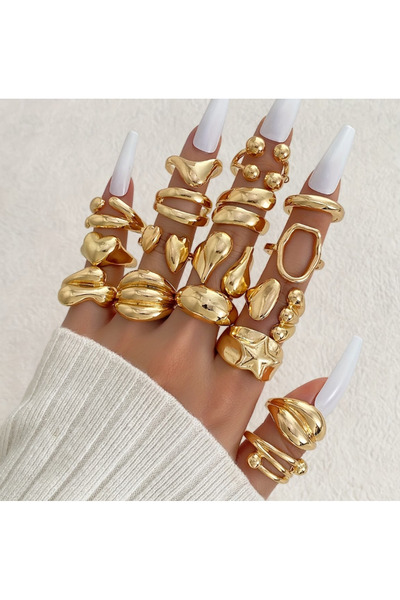 Ervalina Basic Tasarım Yüzükler (Karışık Gönderim)