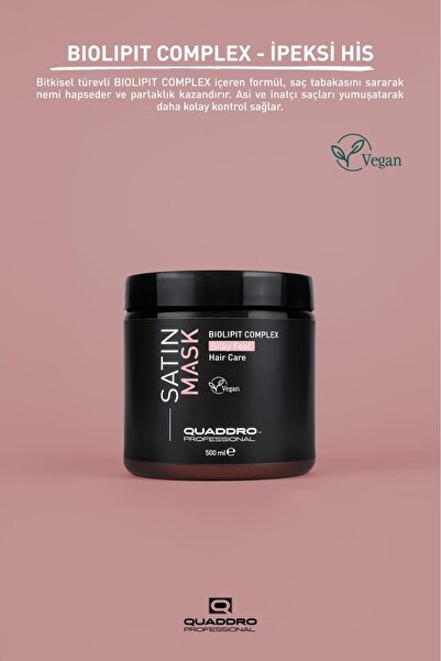 Quaddro Professional QAUDDRO SATIN CANLANDIRICI VE PARLAKLIK VEREN BAKIM MASK...