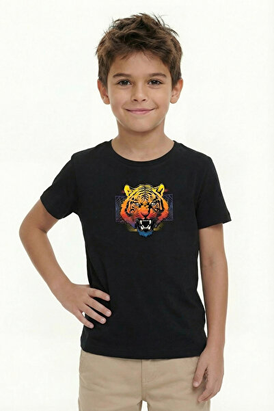Modmey Printed Short Sleeve Boys' T-Shirt B8