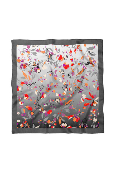 Sultan İpek Floral Patterned Scarf / Bandana 50X50Cm