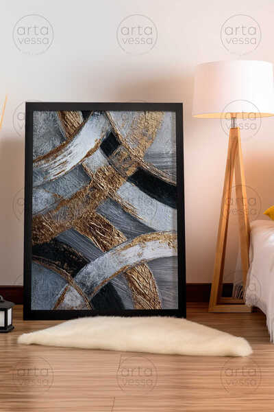 Artavessa لوحة فنية بإطار أسود من قطعة واحدة - ARTPLSTKSYH7