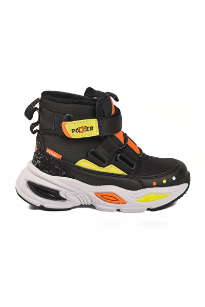 AYK'S Black-Phosphor Yellow Children's Boots Pepino 2087 P