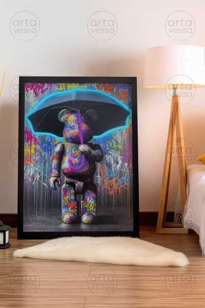 Artavessa لوحة فنية بإطار أسود من قطعة واحدة - ARTPLSTKSYH39