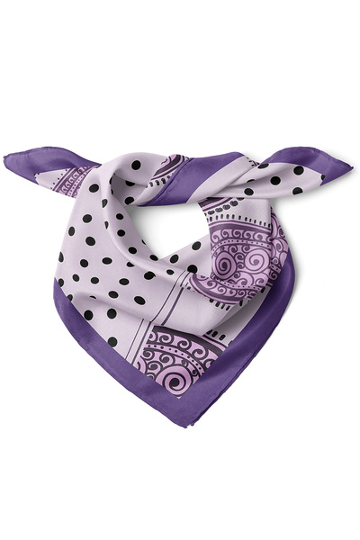 nehir eşarp Puantiye & Şal Desen Fular Bandana 50x50 Cm