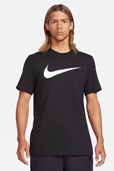 Nike Sportswear Swoosh Mens Tee Men's Casual T-Shirt Black