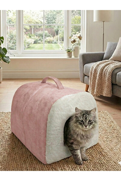 Patiderm Taşınabilir Kedi Köpek Yatağı Mağara Model Yuva