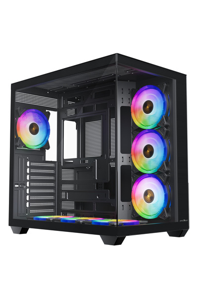 James Donkey Stark S801 7xARGB Temperli Cam 650W 80+ Bronze ATX Siyah Gaming ...